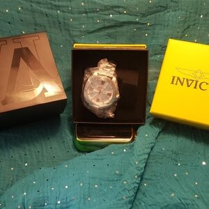 Invicta Silver and White Men's Watch